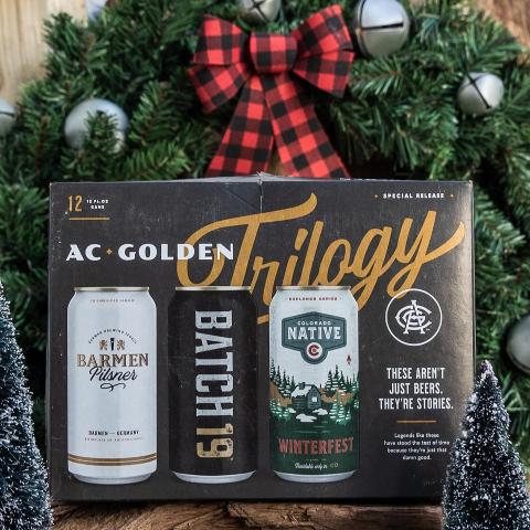 Looking to wrap up last minute holiday shopping? The AC Golden Trilogy Pack makes for the perfect gift for anyone on your list… or even yourself. 🎁🍻
.
.
.
#ColoradoNative #Winterfest #Batch19 #BarmenPilsner #ACGolden #ACGoldenBrewingCo #beertime #beerfirst #beerstagram